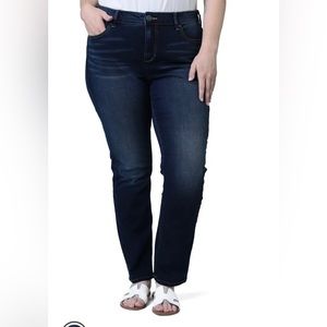 SLINK Jeans Curvy Straight Dark Denim Size 16